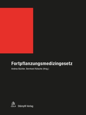 cover image of Fortpflanzungsmedizingesetz (FMedG)